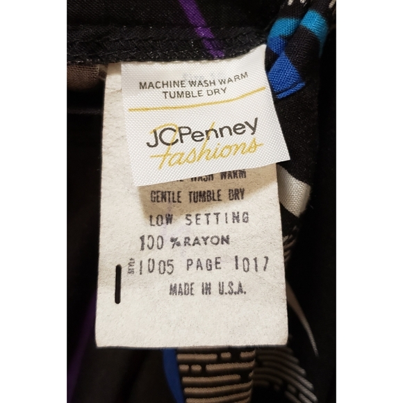 jcpenney Skirts Vintage Jc Penney Pleated 8s Skirt Black Pink Blue